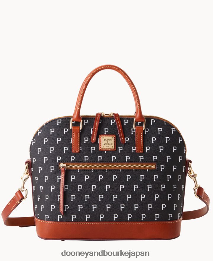 Dooney & Bourke MLB ドーム型ジップサッチェル 海賊 バッグ T6X2XP300