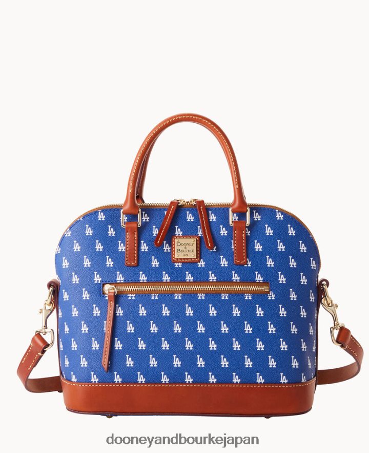 Dooney & Bourke MLB ドーム型ジップサッチェル ドジャース バッグ T6X2XP306