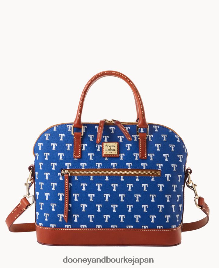 Dooney & Bourke MLB ドーム型ジップサッチェル レンジャー バッグ T6X2XP416