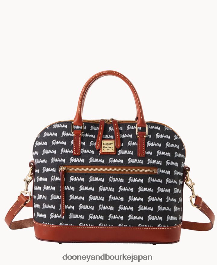 Dooney & Bourke MLB ドーム型ジップサッチェル マーリンズ バッグ T6X2XP461