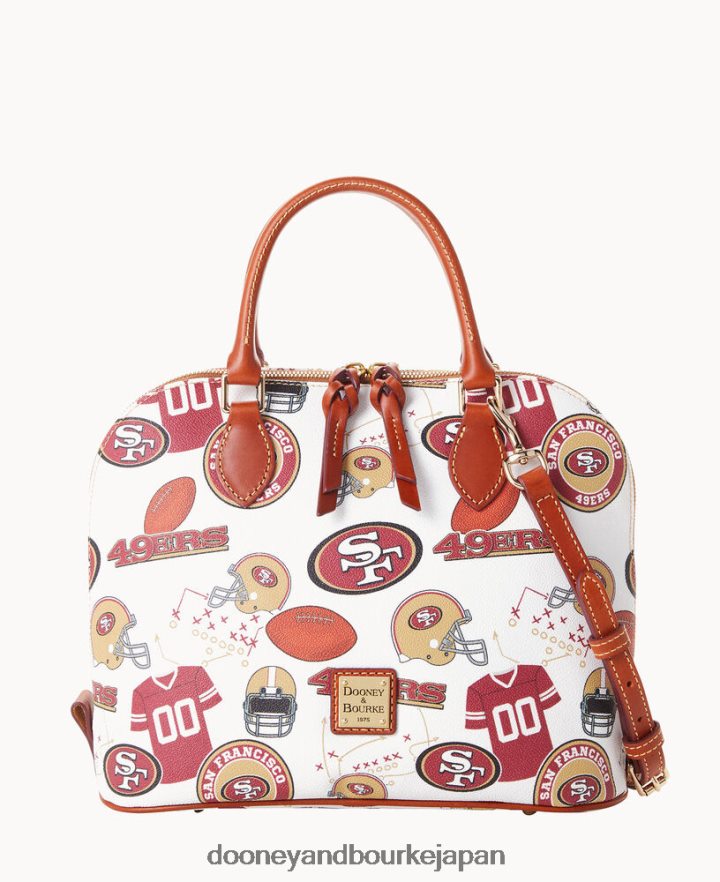 Dooney & Bourke NFL 49ers ジップ ジップ サッチェル 49ers バッグ T6X2XP315