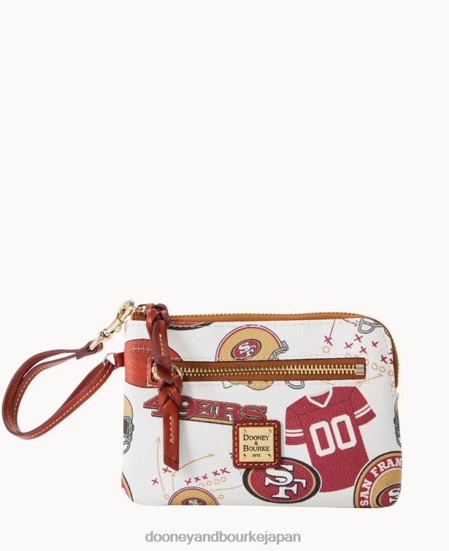 Dooney & Bourke NFL 49ers ジップアラウンド リストレット A4V004547 アクセサリー 49ers