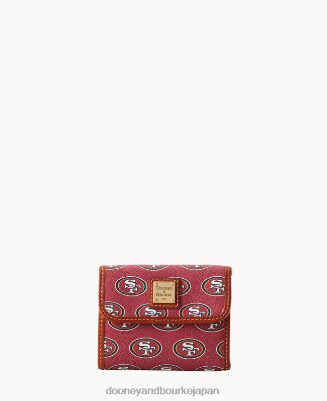 Dooney & Bourke NFL 49ers フラップ クレジット カード ウォレット A4V004573 アクセサリー 49ers