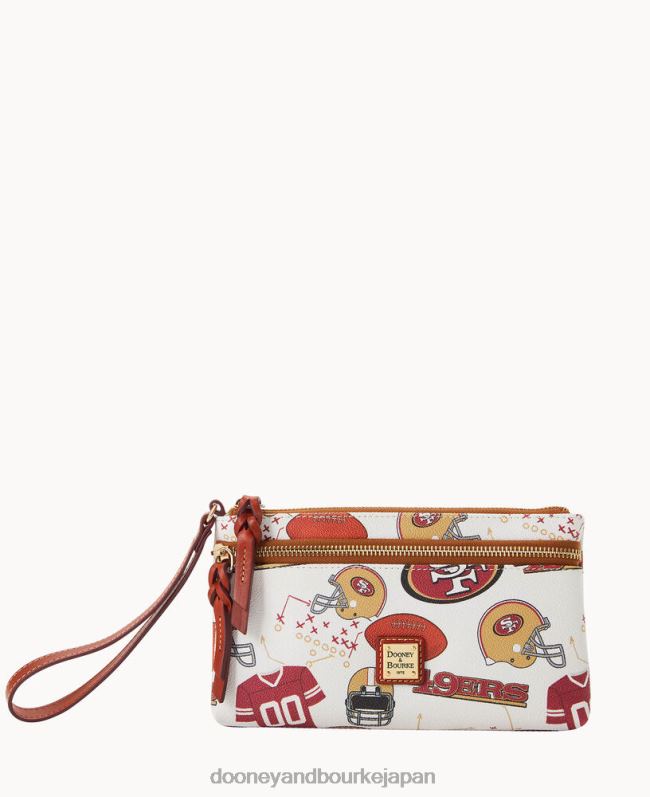 Dooney & Bourke NFL 49ers ダブルジップ リストレット A4V004578 アクセサリー サンフランシスコ 49ers