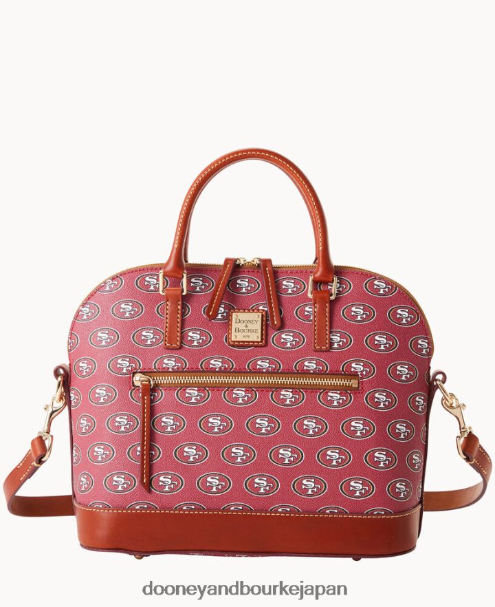 Dooney & Bourke NFLドームジップサッチェル 49ers バッグ T6X2XP233