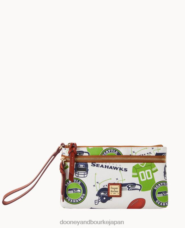 Dooney & Bourke NFL シーホークス ダブルジップ リストレット A4V004570 アクセサリー シアトル・シーホークス
