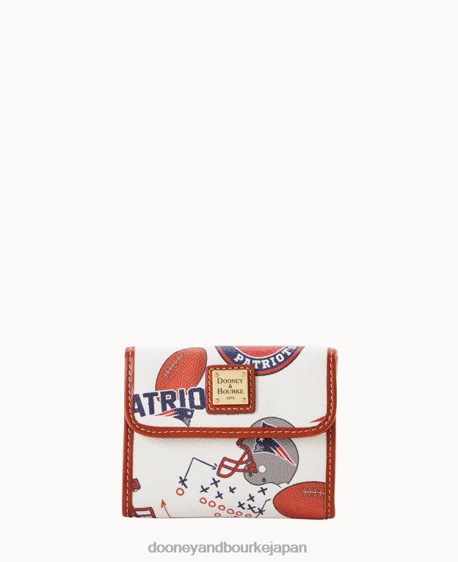 Dooney & Bourke NFL ペイトリオッツ フラップ クレジット カード ウォレット A4V004576 アクセサリー ニューイングランド・ペイトリオッツ