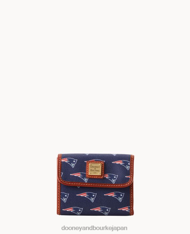 Dooney & Bourke NFL フラップ クレジット カード ウォレット A4V004603 アクセサリー 愛国者