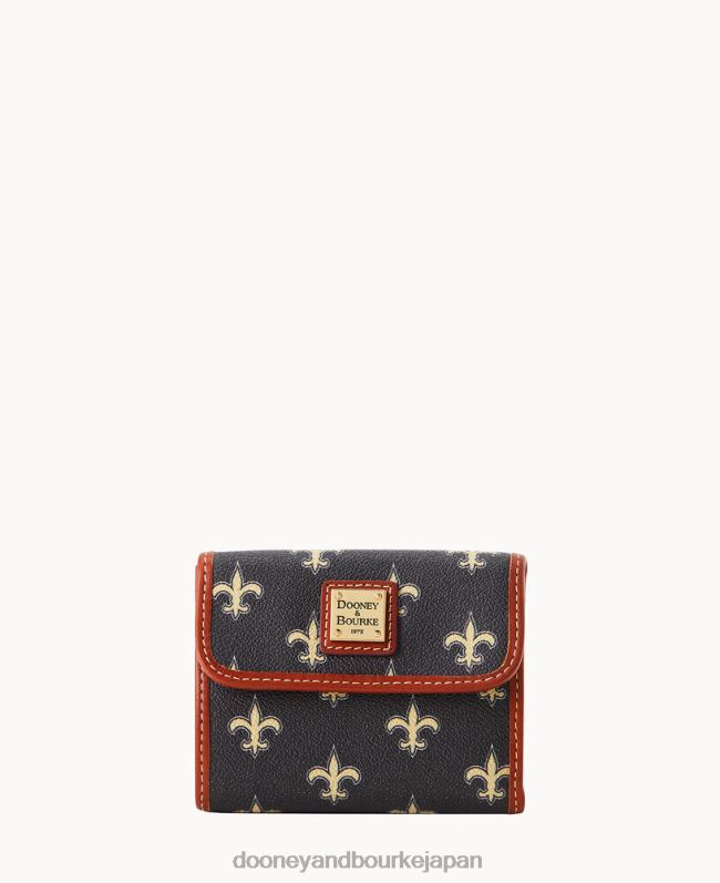Dooney & Bourke NFL フラップ クレジット カード ウォレット A4V004743 アクセサリー 聖人