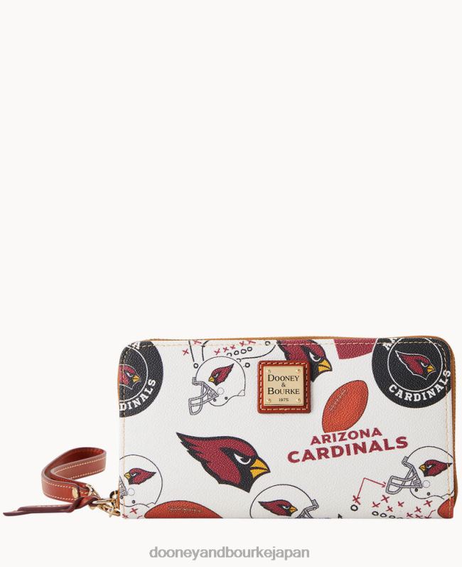 Dooney & Bourke NFL AZ ラージ ジップ アラウンド リストレット A4V004593 アクセサリー 枢機卿
