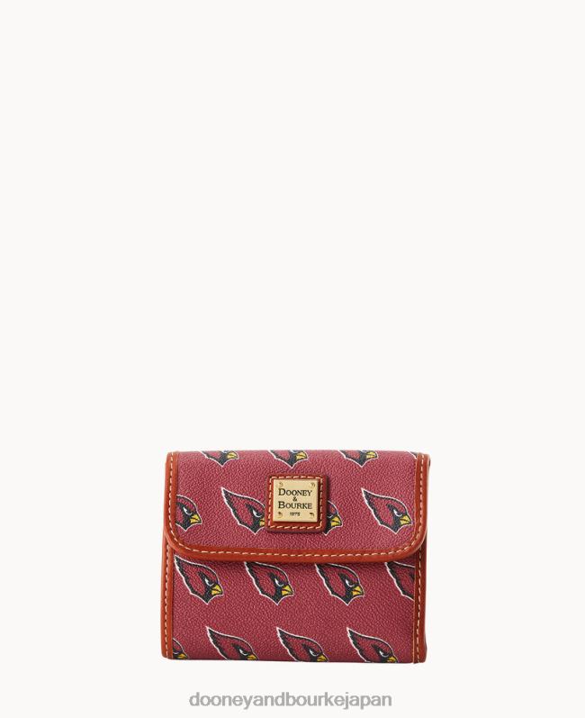 Dooney & Bourke NFL AZ フラップ クレジット カード ウォレット A4V004742 アクセサリー 枢機卿