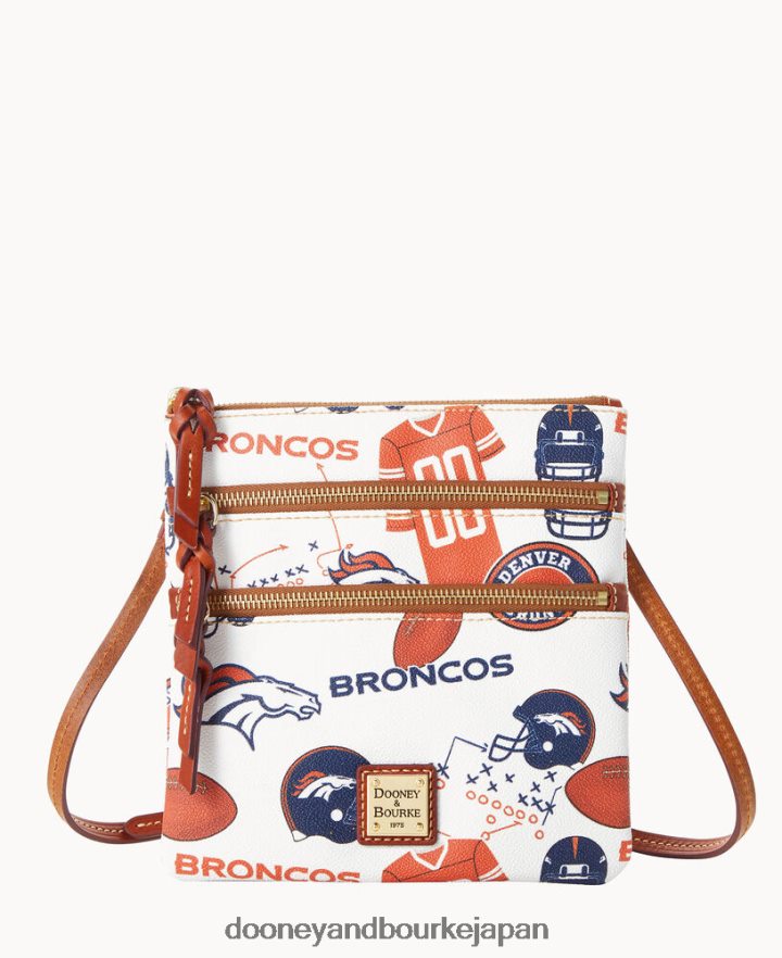 Dooney & Bourke NFL NS トリプル ジップ クロスボディ ブロンコス バッグ T6X2XP1743