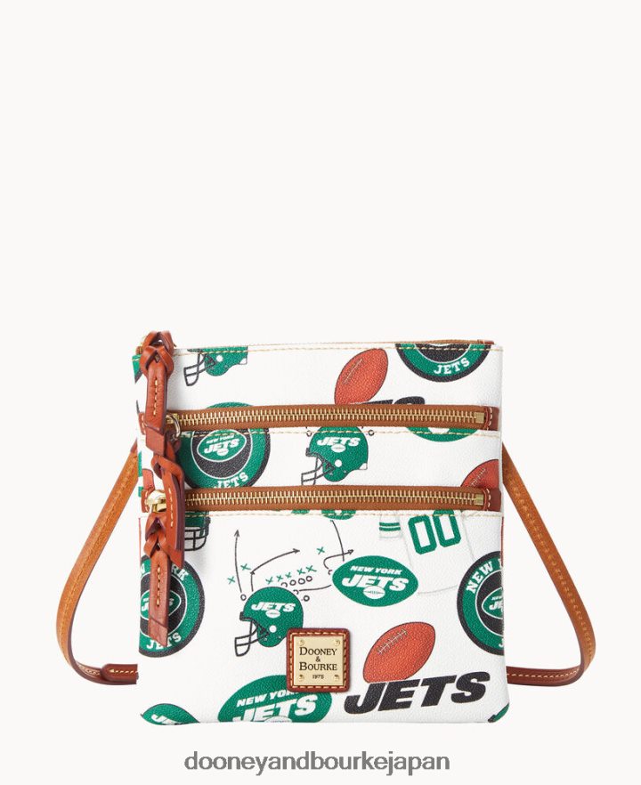 Dooney & Bourke NFL NS トリプル ジップ クロスボディ ジェット機 バッグ T6X2XP1763