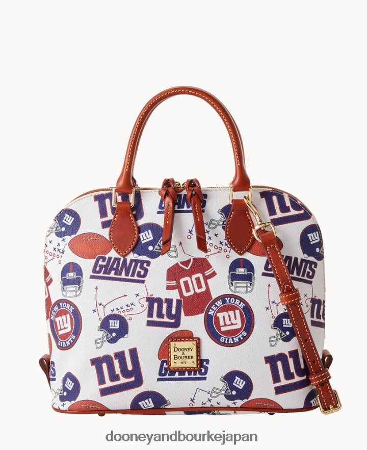 Dooney & Bourke NFL NY ジップ ジップ サッチェル 巨人 バッグ T6X2XP287