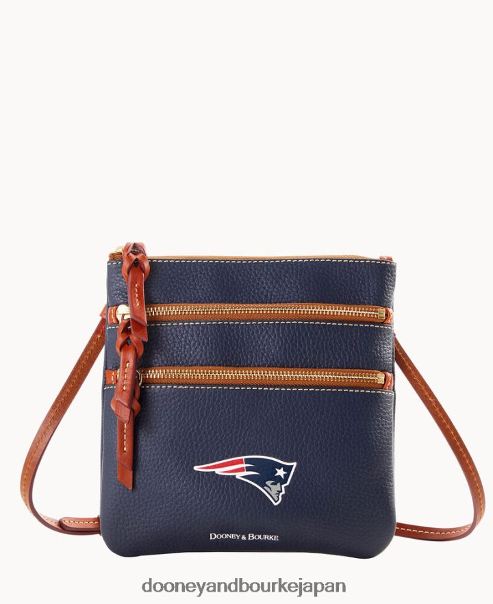 Dooney & Bourke NFL トリプルジップ クロスボディ 愛国者 バッグ T6X2XP1737