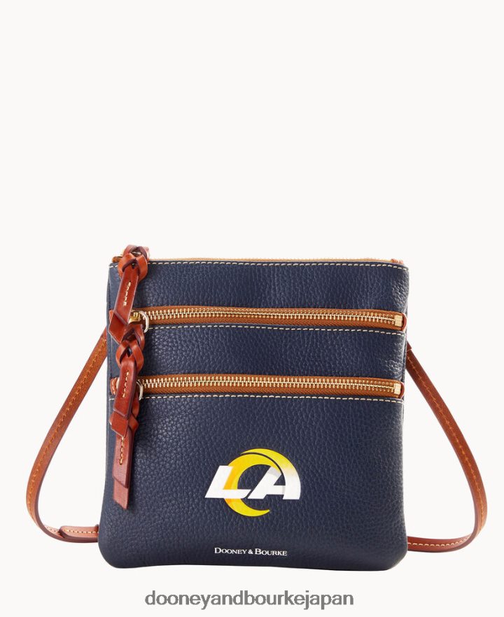 Dooney & Bourke NFL トリプルジップ クロスボディ ラムズ バッグ T6X2XP1744