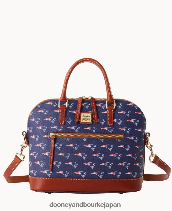 Dooney & Bourke NFLドームジップサッチェル 愛国者 バッグ T6X2XP219
