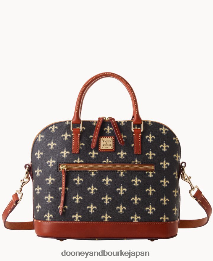 Dooney & Bourke NFLドームジップサッチェル 聖人 バッグ T6X2XP248