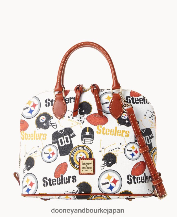 Dooney & Bourke NFL ジップ ジップ サッチェル スティーラーズ バッグ T6X2XP324