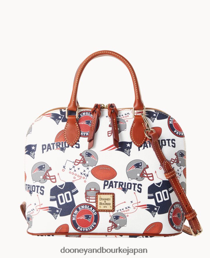 Dooney & Bourke NFL ジップ ジップ サッチェル 愛国者 バッグ T6X2XP325