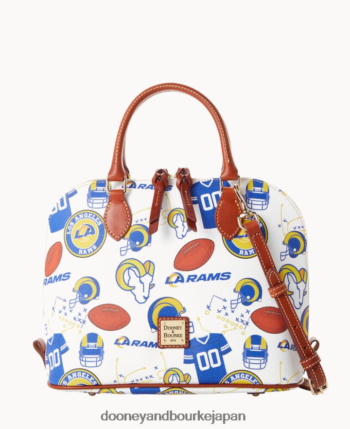 Dooney & Bourke NFL ジップ ジップ サッチェル ラムズ バッグ T6X2XP326