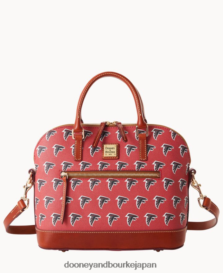Dooney & Bourke NFLドームジップサッチェル ハヤブサ バッグ T6X2XP349