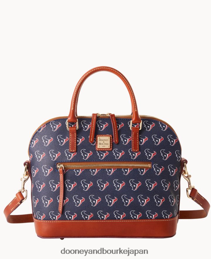 Dooney & Bourke NFLドームジップサッチェル テキサス人 バッグ T6X2XP350