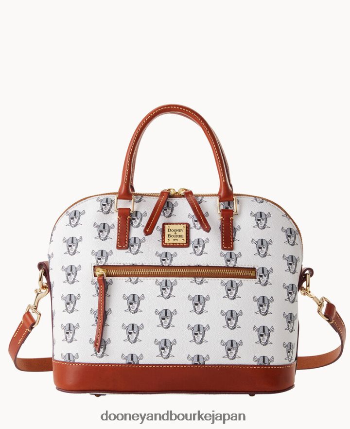 Dooney & Bourke NFLドームジップサッチェル 襲撃者 バッグ T6X2XP362
