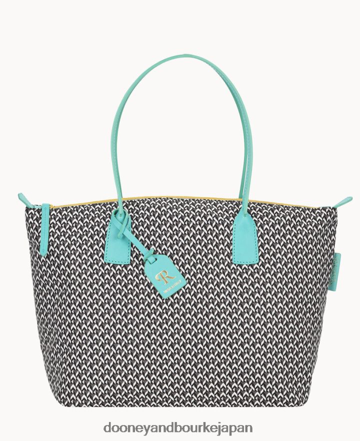 Dooney & Bourke ロベルタ ピエリ タタミ ファン ラージ ロベルティーナ トート アクア バッグ T6X2XP1105