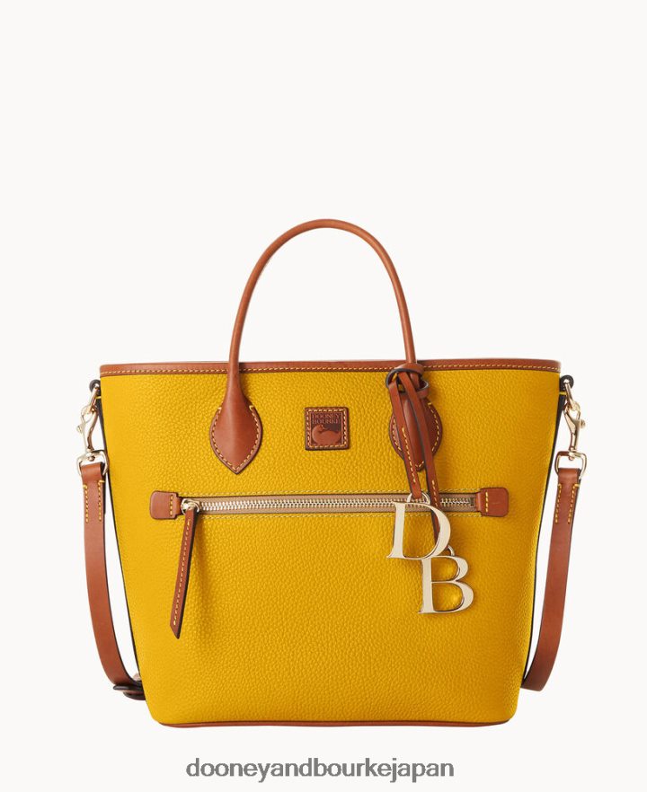 Dooney & Bourke ペブルグレインハンドルトート マスタード バッグ T6X2XP1127