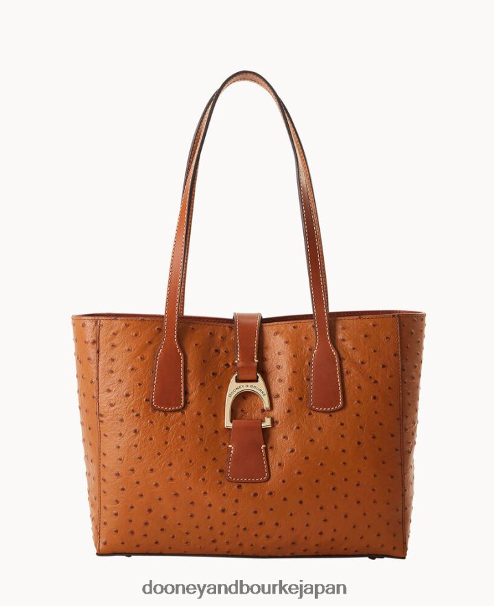 Dooney & Bourke オーストリッチ スモール シャノン トート カラメル バッグ T6X2XP1318