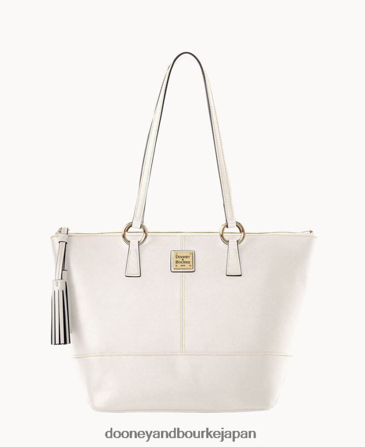 Dooney & Bourke サフィアーノ スモール トビ トート 生成り バッグ T6X2XP1354