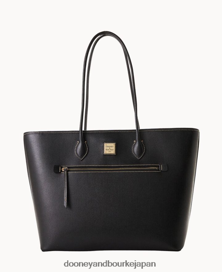 Dooney & Bourke サフィアーノ ラージトート 黒 バッグ T6X2XP1475