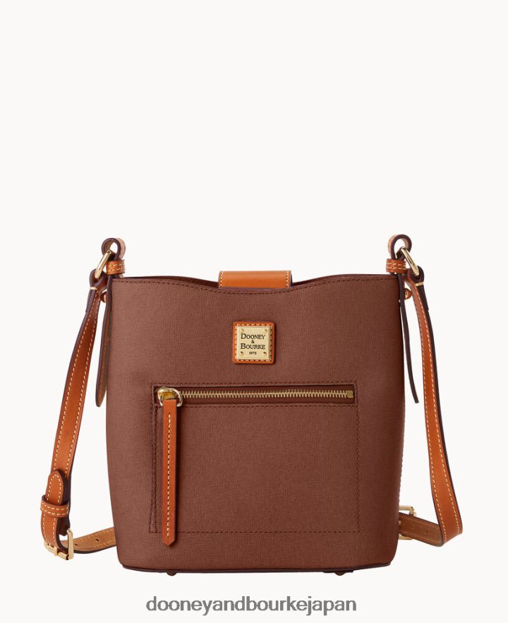 Dooney & Bourke サフィアーノ スモール リドリー アンバー バッグ T6X2XP1530