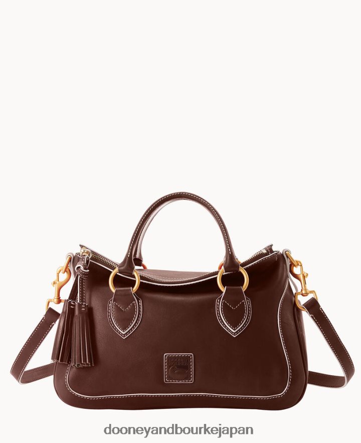 Dooney & Bourke フィレンツェ ミディアム サッチェル 栗 バッグ T6X2XP213