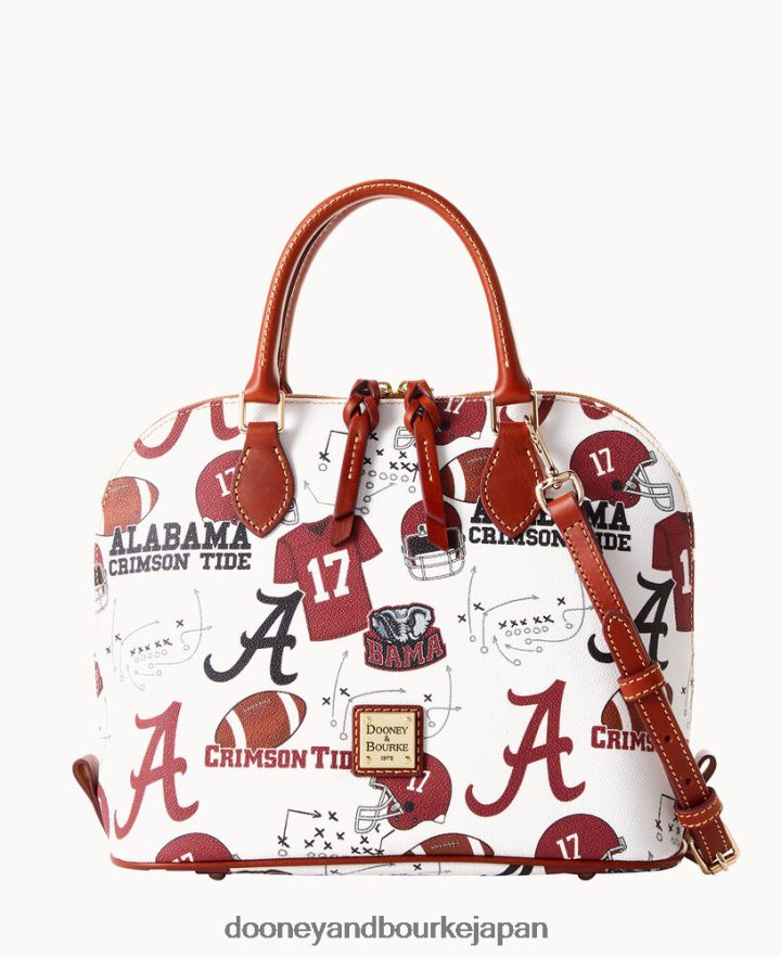 Dooney & Bourke カレッジアラバマジップジップサッチェル アラバマのあなた バッグ T6X2XP314