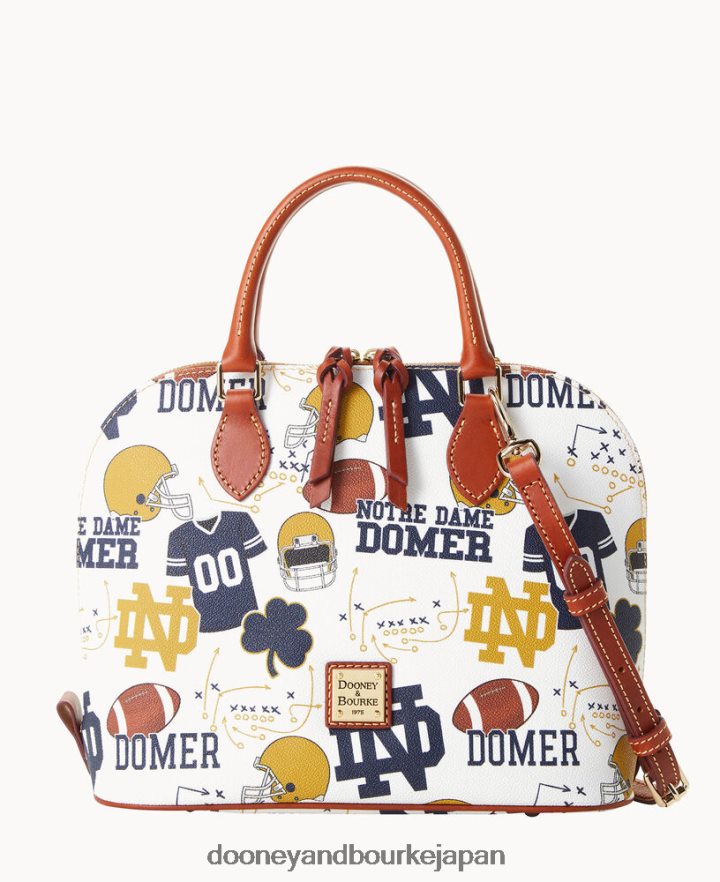 Dooney & Bourke カレッジ ジップ ジップ サッチェル ノートルダム大聖堂 バッグ T6X2XP323