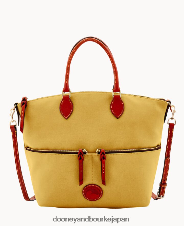Dooney & Bourke ナイロン ラージ ポケット サッチェル カーキ バッグ T6X2XP377