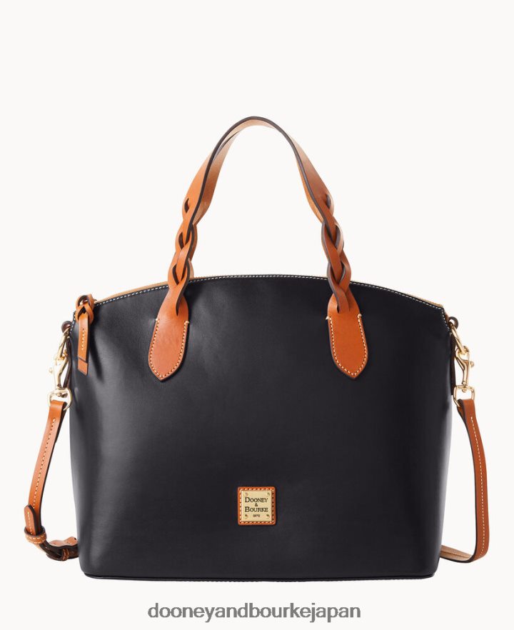 Dooney & Bourke ウェックスフォード レザー セレステ サッチェル 黒 バッグ T6X2XP474