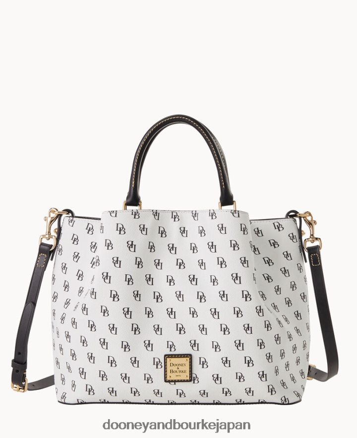 Dooney & Bourke グレッタ・ブレンナ 白黒 バッグ T6X2XP49