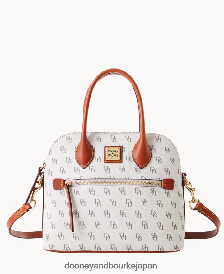 Dooney & Bourke グレッタ ドーム型サッチェル 骨 バッグ T6X2XP52