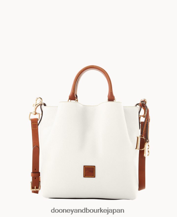 Dooney & Bourke 小石粒の小さなバロー 白 バッグ T6X2XP526