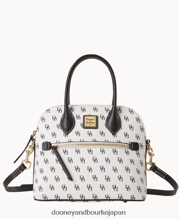 Dooney & Bourke グレッタ ドーム型サッチェル 白 バッグ T6X2XP54