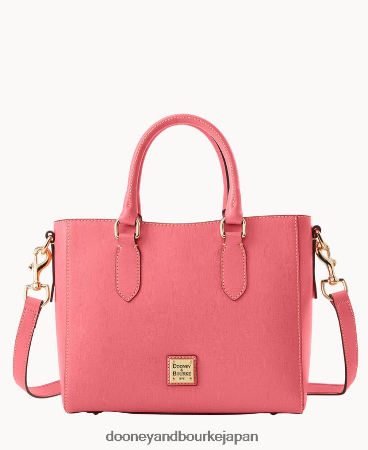 Dooney & Bourke サフィアーノ トップハンドル トート バブルガム バッグ T6X2XP605