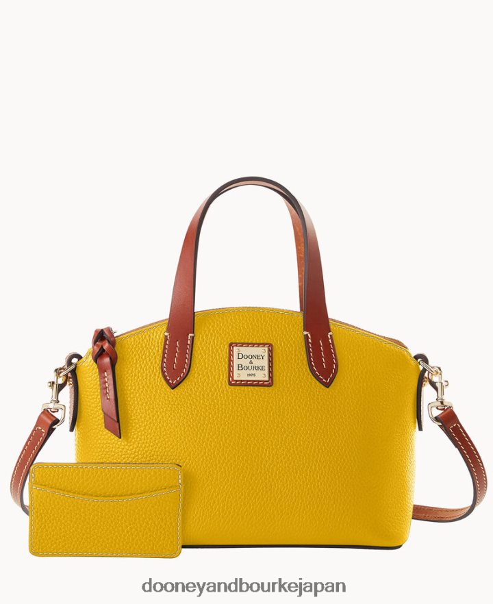 Dooney & Bourke 小石粒ルビー カードケース付きバッグ マスタード バッグ T6X2XP723