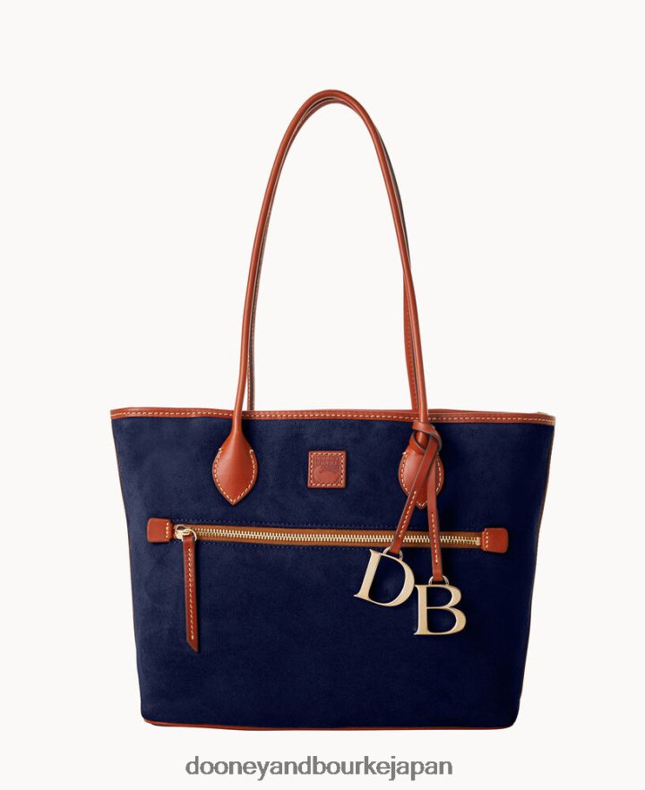 Dooney & Bourke スエードトートバッグ 海軍 バッグ T6X2XP912