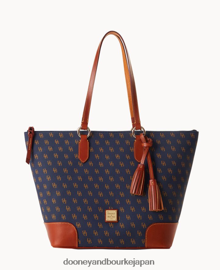 Dooney & Bourke グレッタキャリアトート 海軍 バッグ T6X2XP937