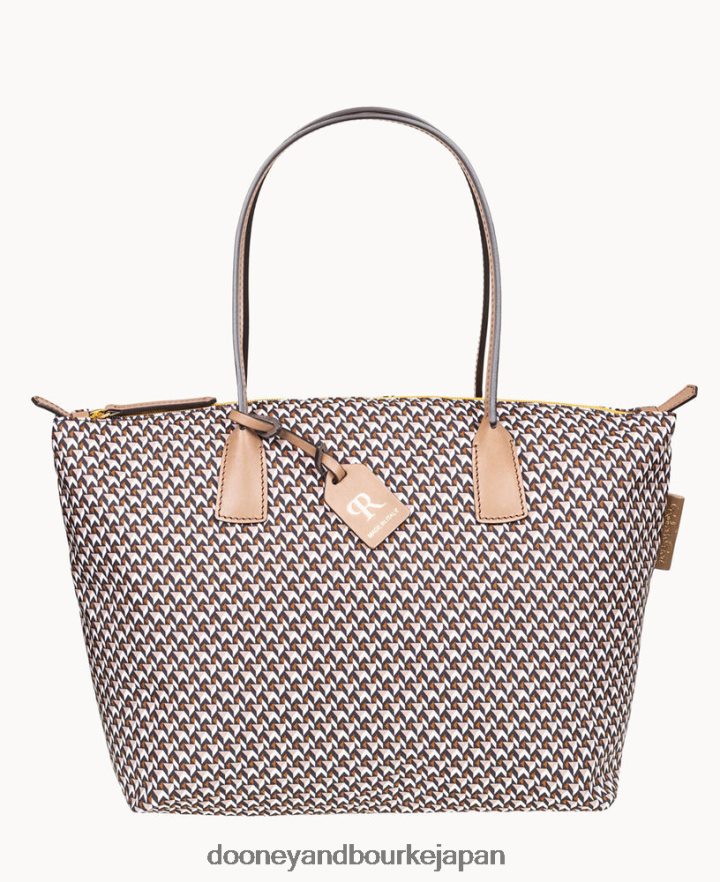 Dooney & Bourke ロベルタ ピエリ タタミ クラシック ラージ ロベルティナ トート トープ バッグ T6X2XP986