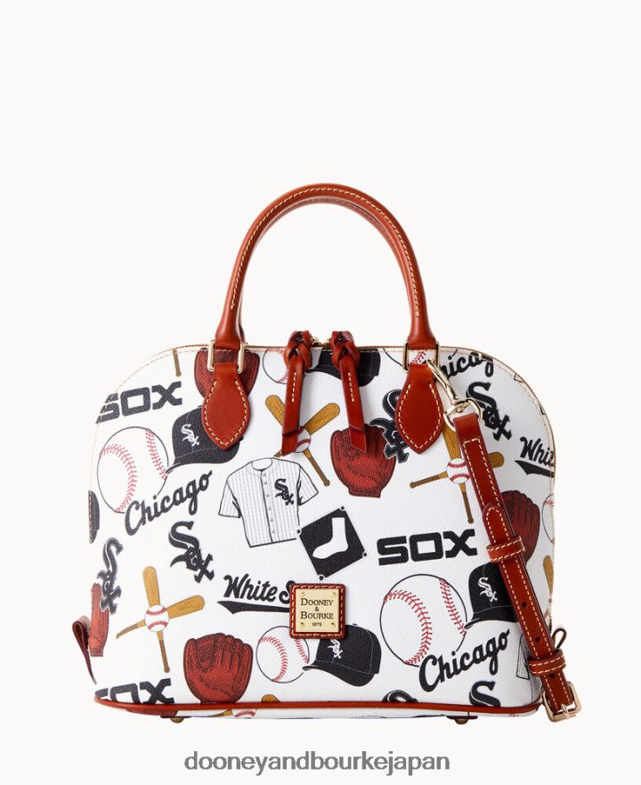 Dooney & Bourke mlb ジップ ジップ サッチェル ホワイトソックス バッグ T6X2XP288