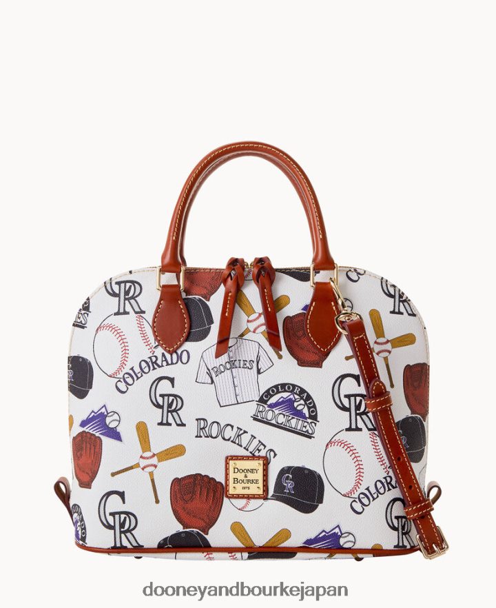 Dooney & Bourke mlb ジップ ジップ サッチェル ロッキー山脈 バッグ T6X2XP312